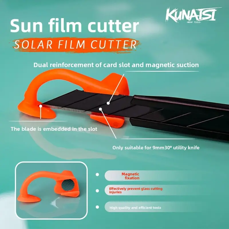 Car Window Tint Cutter Mat Vinyl Wrap Cutting Pad for Squeegee Scraper Film Application Tool for Auto Tinting & Wrapping Projects Card Slot Magnetic Suction