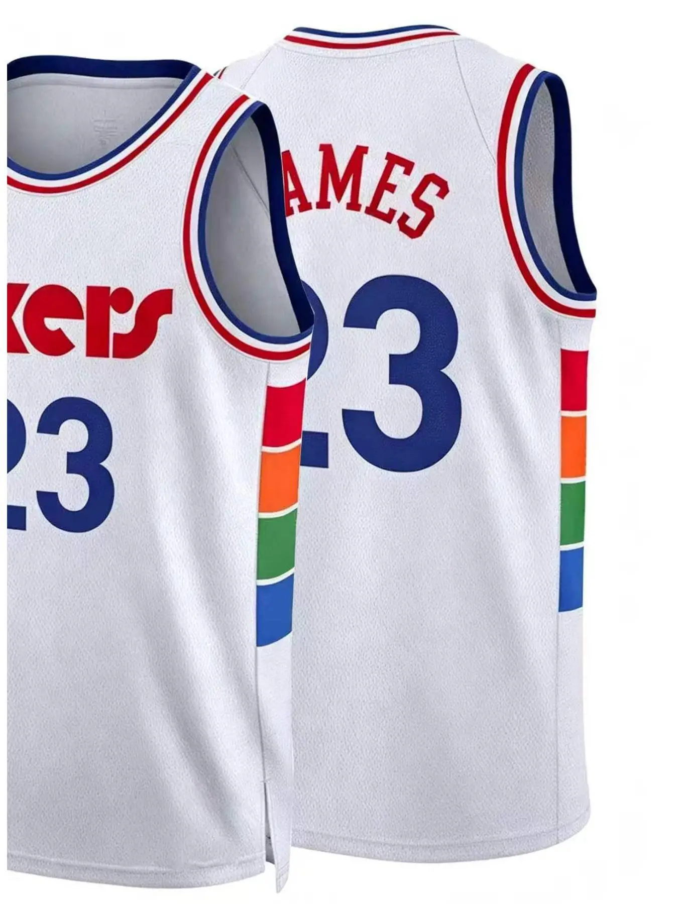 2026 Year 23 Number Basketball Jersey, American Style Sports Top, Spring Summer Training Matchwear, University Campus Team Uniform