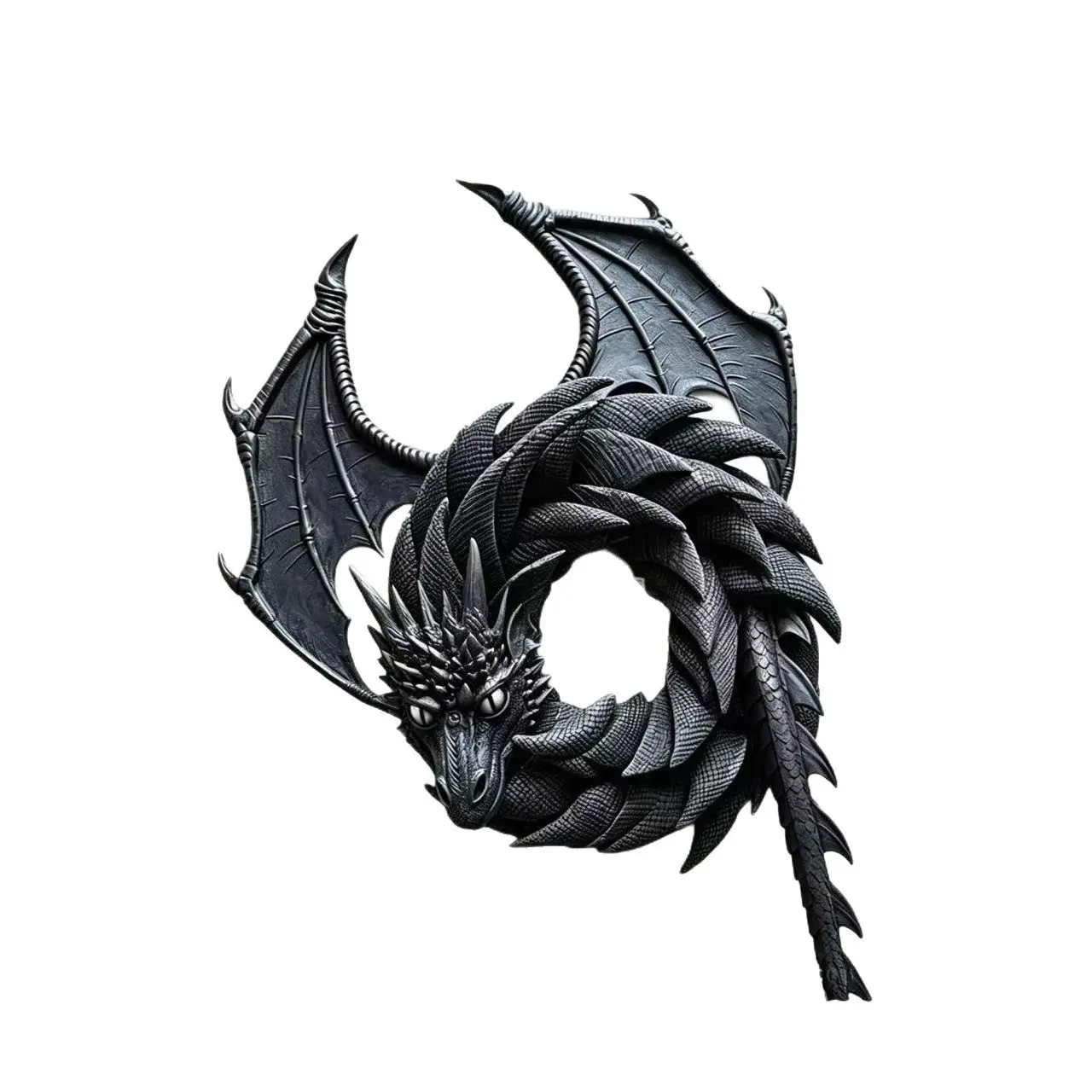 New Cute Innovative Design Practical Dragon Wreath, Gothic Dragon Shape Garland, Unique Decorative Floral Arrangement