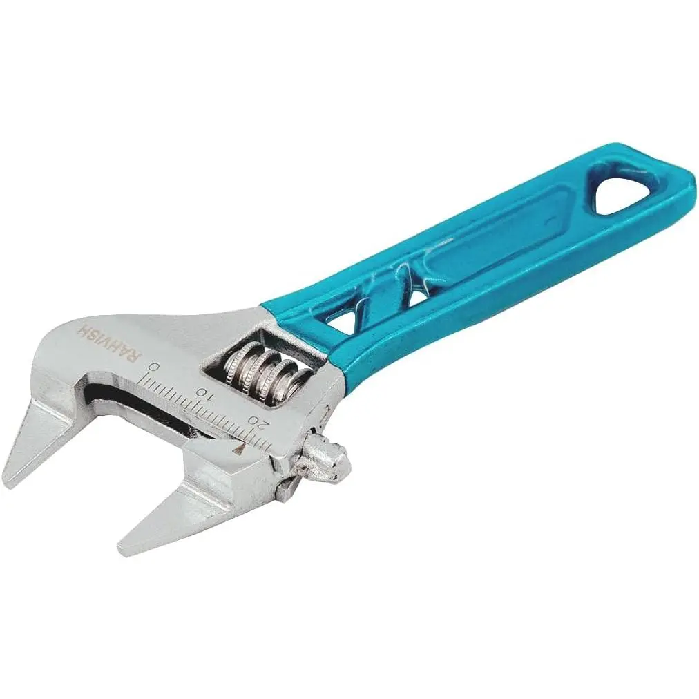 Extra Slim Jaw 4-Inch Adjustable Wrench,