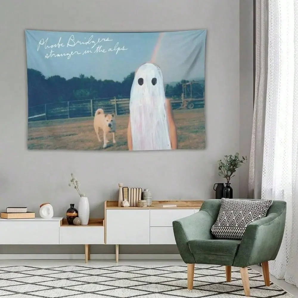 1PC Phoebe Bridgers Album Cover Music Banner Tapestry Y2k Aesthetic Wall Hanging Summer Soccer Graduation Party Decor Gift For Dorm Bedroom Living Room Home Wall Art