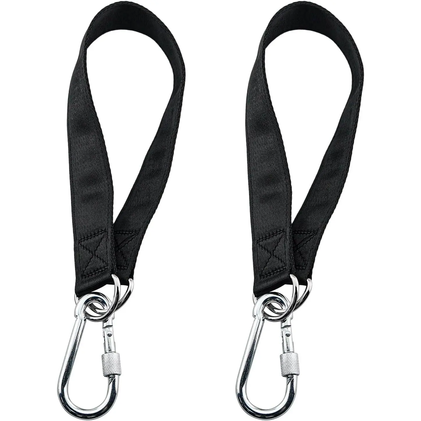 2Pack Swing Suspension Straps Heavy Duty Webbing Straps with 2 Safety Buckles, 19.7x1.3 Inches Fitness Training Accessories for Hammocks Sandbags Seats Yoga and Pulley Equipment