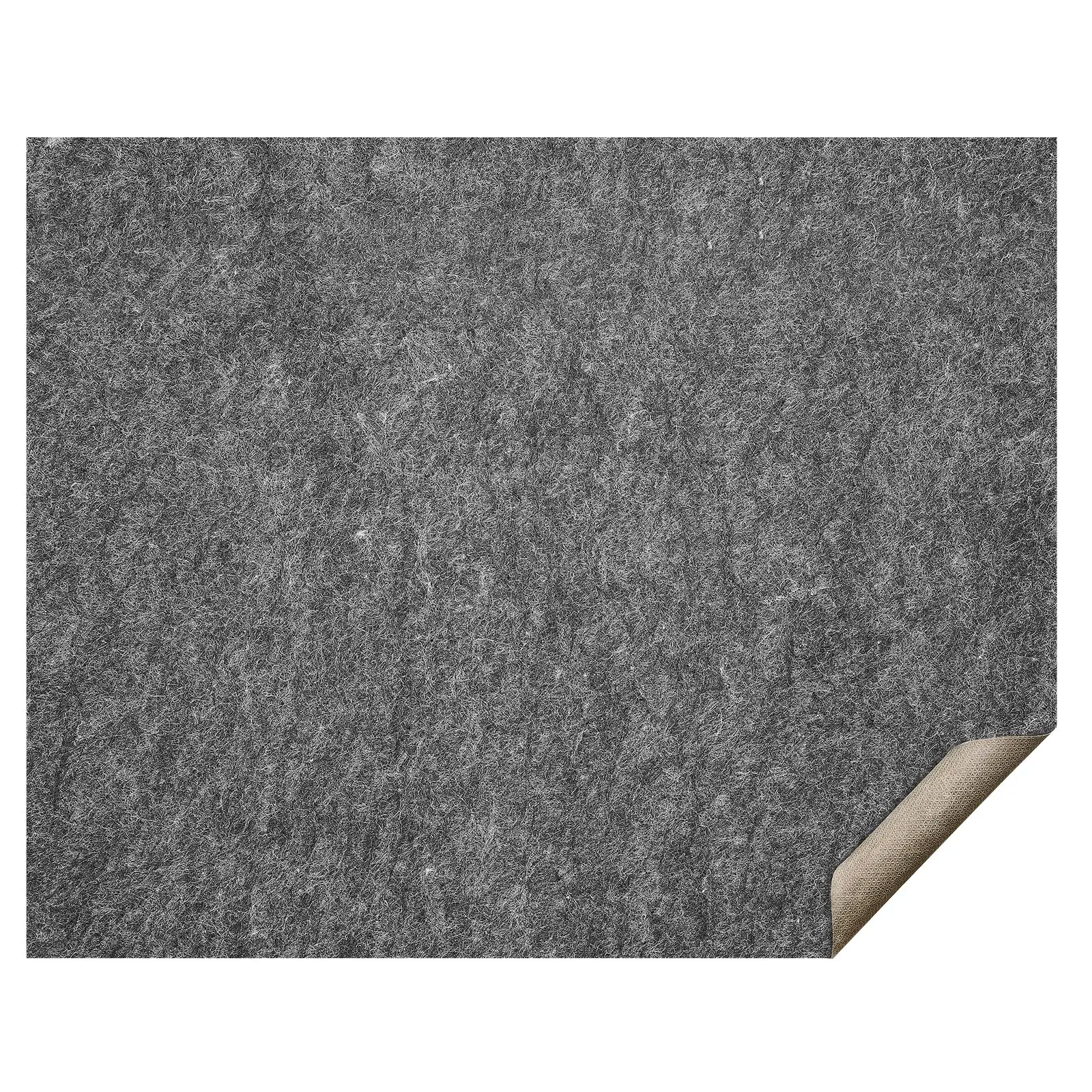 - Slip-Resistant Rug Pad - Protective Cushioning Carpet Pad - 8' x 10' - 1/4"Thick - Dual Surface - Polyester Felt+ Latex - Gray - 7-8 Area Carpet Padding Rug Cushion Safe for All Floors