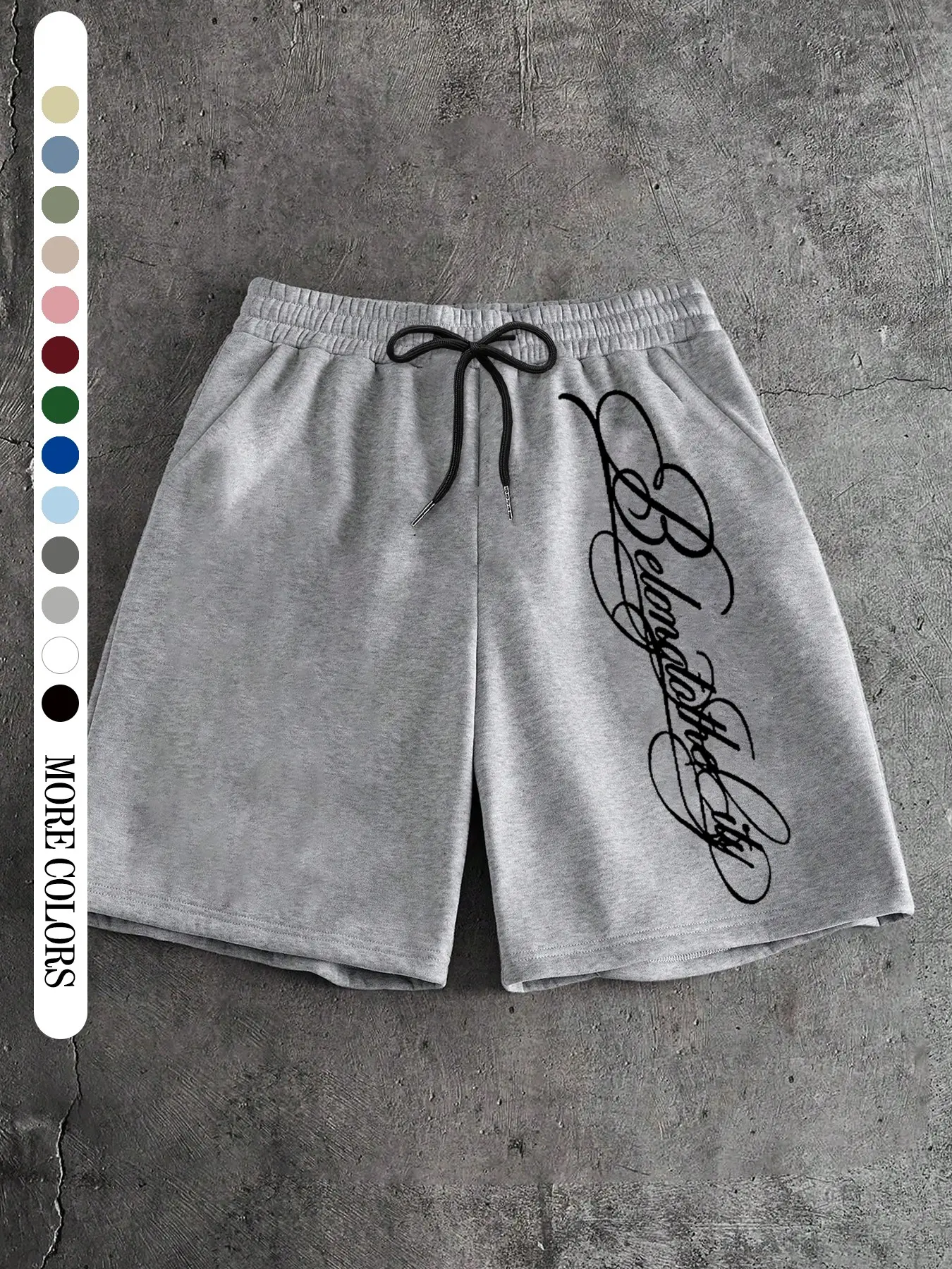 Unisex Light Sport Shorts, Cool Letter Design, Outdoor Summer Shorts, Outdoor & Party Wear, Retro Style, Comfortable & Trendy, All-Season Fashion, Lightweight Shorts