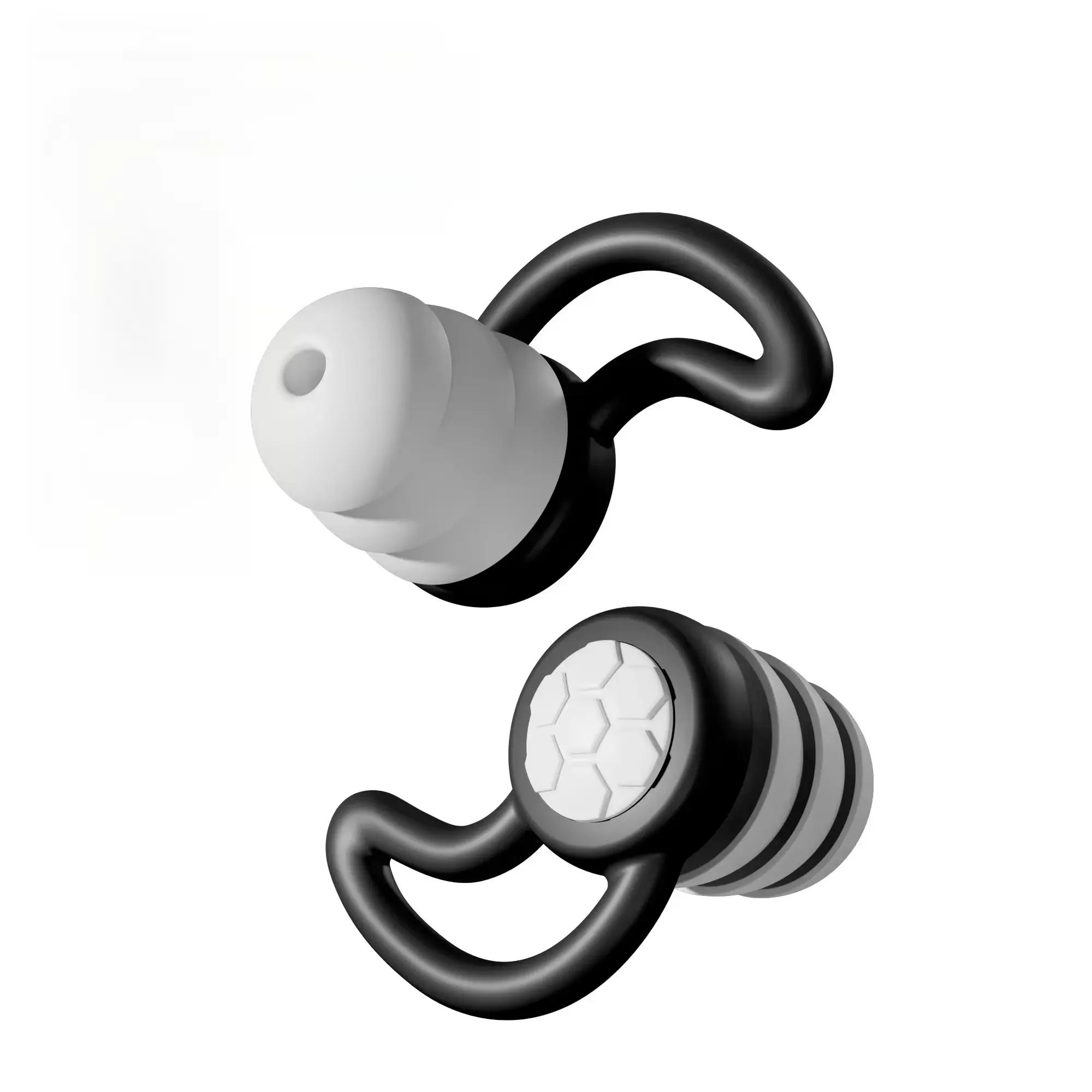 Silicone Noise Cancelling Earplugs, 3-Layer Waterproof Noise Reduction Ear Plugs for Sleeping, Swimming, Travel & Daily Use