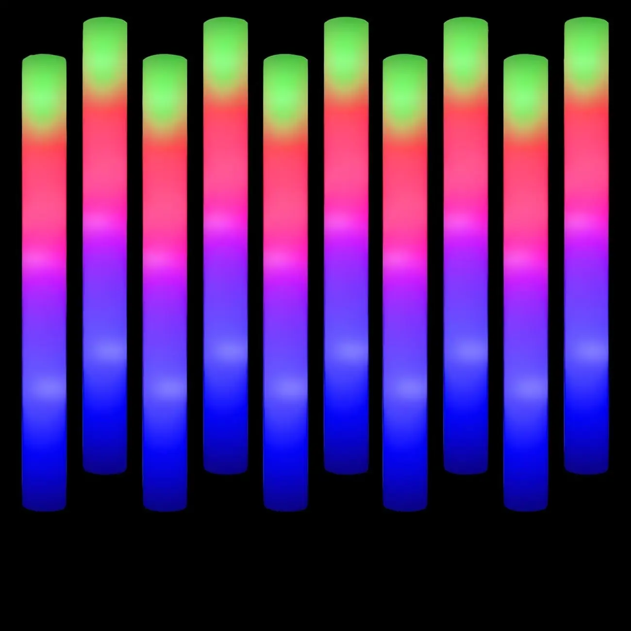 10pcs LED Flashing Light Sticks, 3 Modes, Decorative Led Light, Party Supplies, Wedding, Birthday, Concert, Christmas, Halloween, Camping, Glow Sticks, Luminous Sticks