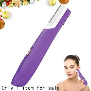 New electric women's sonic facial shaver rechargeable portable facial hair removal device, suitable for holiday gift giving