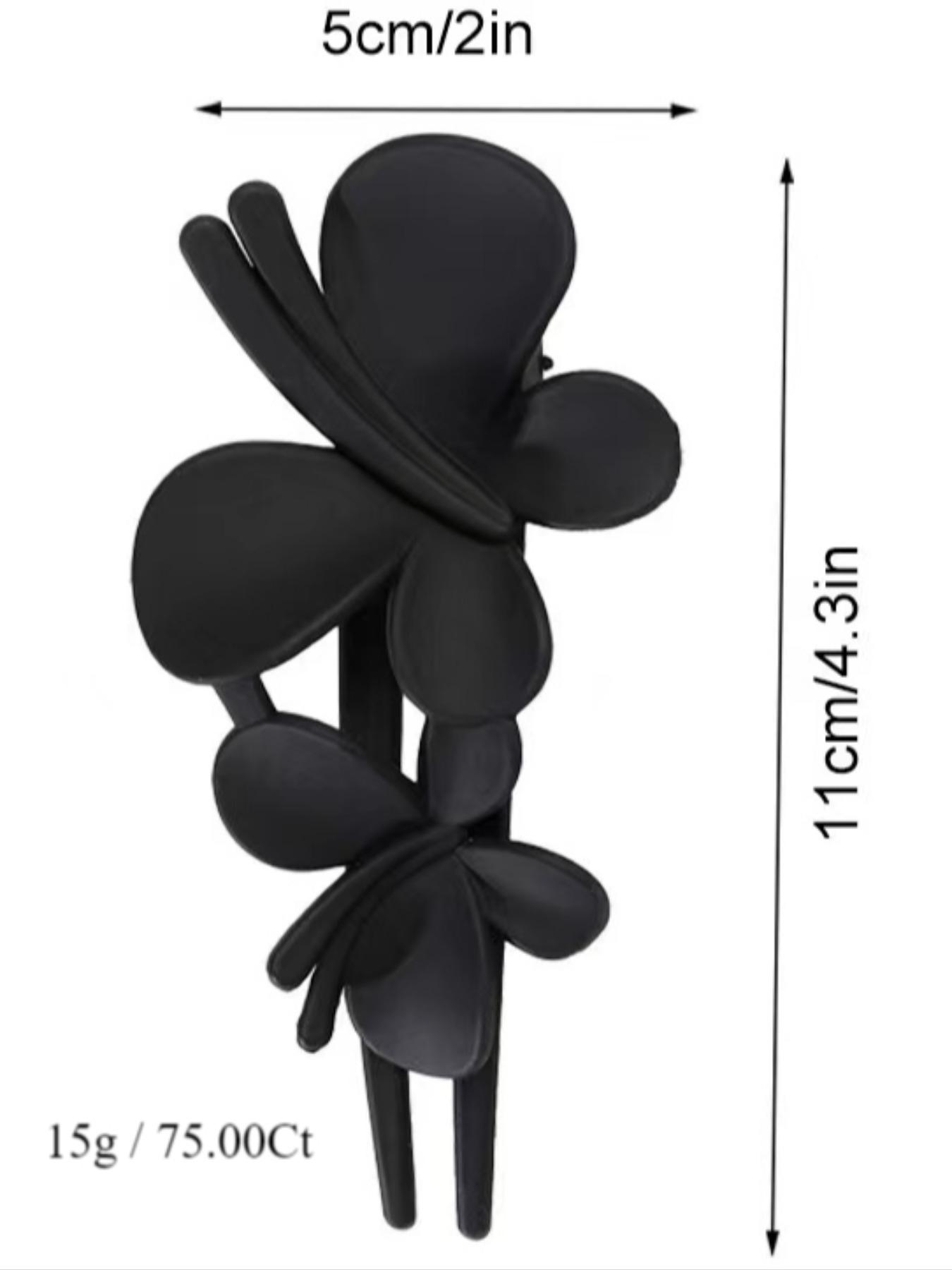 Minimalist Elegant Plain Color Butterfly Decor Hair Clips, Fashionable Hair Accessories for Women & Girls, Casual Versatile Hair Accessories for Daily Wear