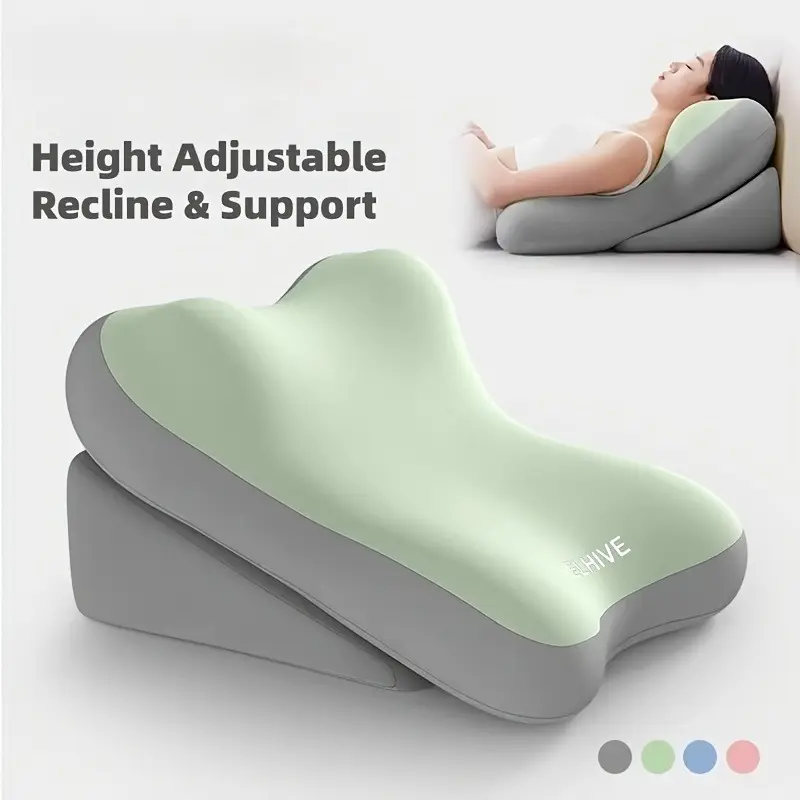 Split type support pillow, used for sitting up in bed, anti slip waist and neck pads, suitable for home office and relaxation