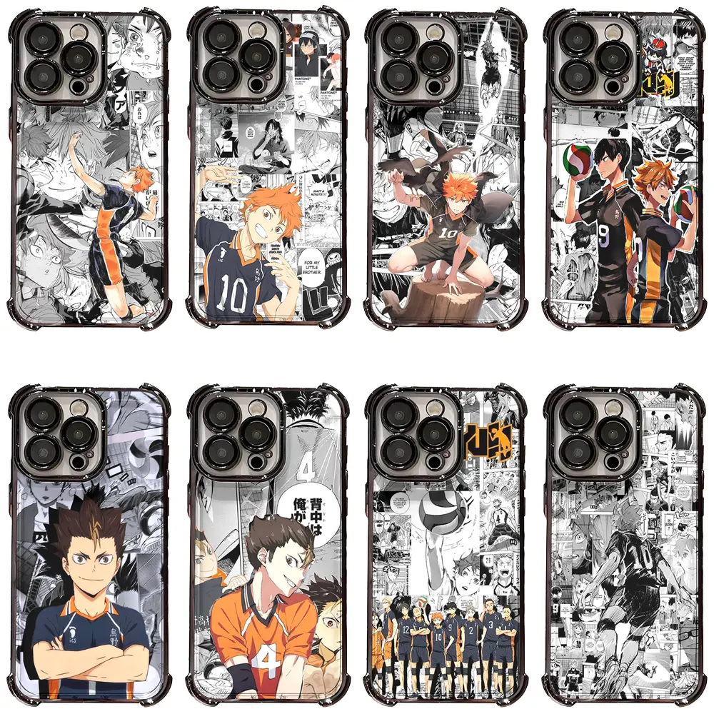 Popular Hot Anime Haikyuu Volleyball Player Manga Collage Print Phone Case for iPhone 17/16/15/14/13/12/11 Pro Max/Pro/Plus & Samsung S23/S24/S25/S26 Ultra/Plus,Perfect for Sports Anime Fans Birthday Holiday Gifts