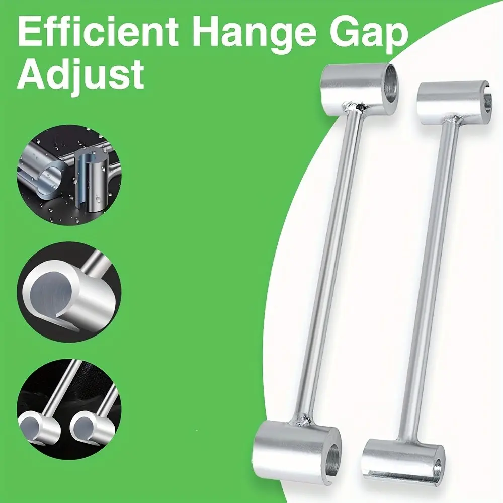 2 Wrenches for Door Hinge Gap Adjustment, 1.4~1.78 Cm Standard Size Commercial Door Hinge Tools, Hinge Bender, Door Hinge Adjuster