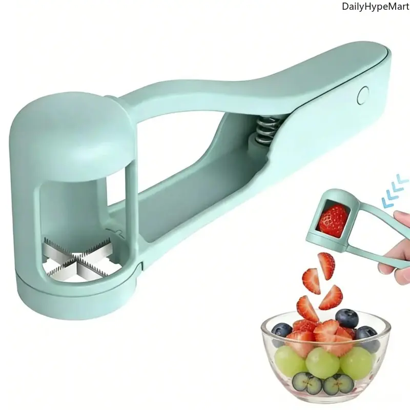 Grape Slicer Cutter for Toddlers, Ergonomic Kitchen Gadget with Stainless Steel Blade, Safely Quarters Strawberries and Cherry Tomatoes, BPA-Free & Dishwasher Safe, Fruit, Kitchen Gadgets, Utensils, Durable Fruit Tool, Mother’s Day