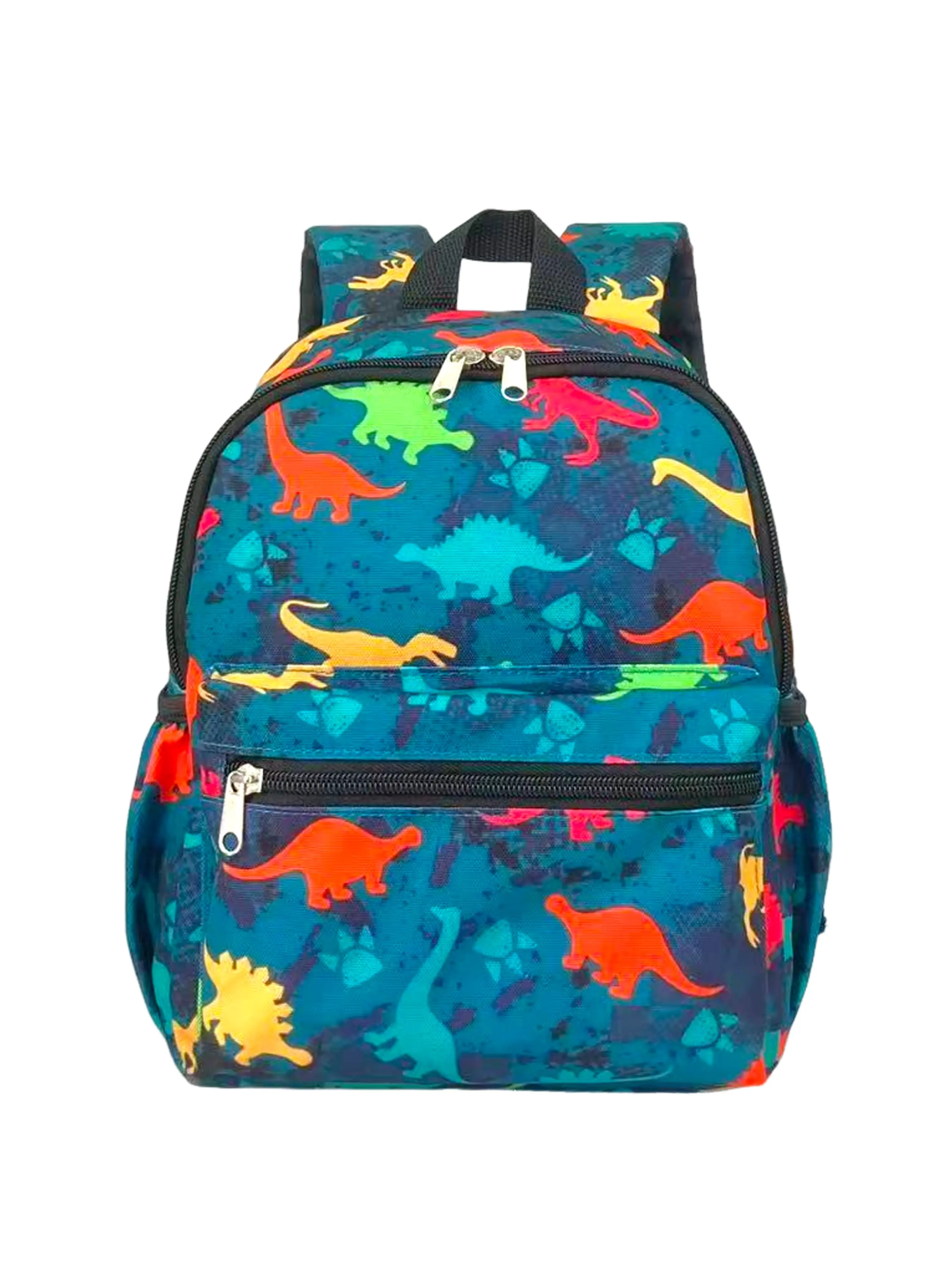 Colorful Dinosaur Cartoon Print Backpack, Adjustable Breathable Straps, Comfortable for Daily Use, Perfect for School and Short Trips, Casual Printed Backpack