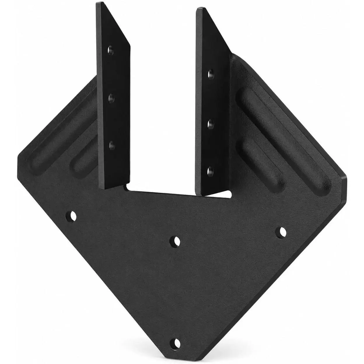 22 Pcs Black Hurricane Tie, 13 Gauge(Thickness 2.2mm) Joist Hangers, Fit 2x4,2x6 Truss to Rafter Connector for Roof Truss Timber, Hurricane Truss Hangers, Rafter Brackets,Hurricane Clips