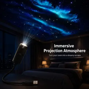 Galaxy Star Projector Light, USB Starry Sky Ceiling Projector for Bedroom Decor, Relaxing Ambient Space Light for Kids & Adults Room Decoration