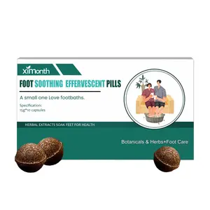 Ximonth Foot Effervescent Tablets: Relieve body discomfort, clean the feet, provide comfort to the soles, and feature gentle ingredients