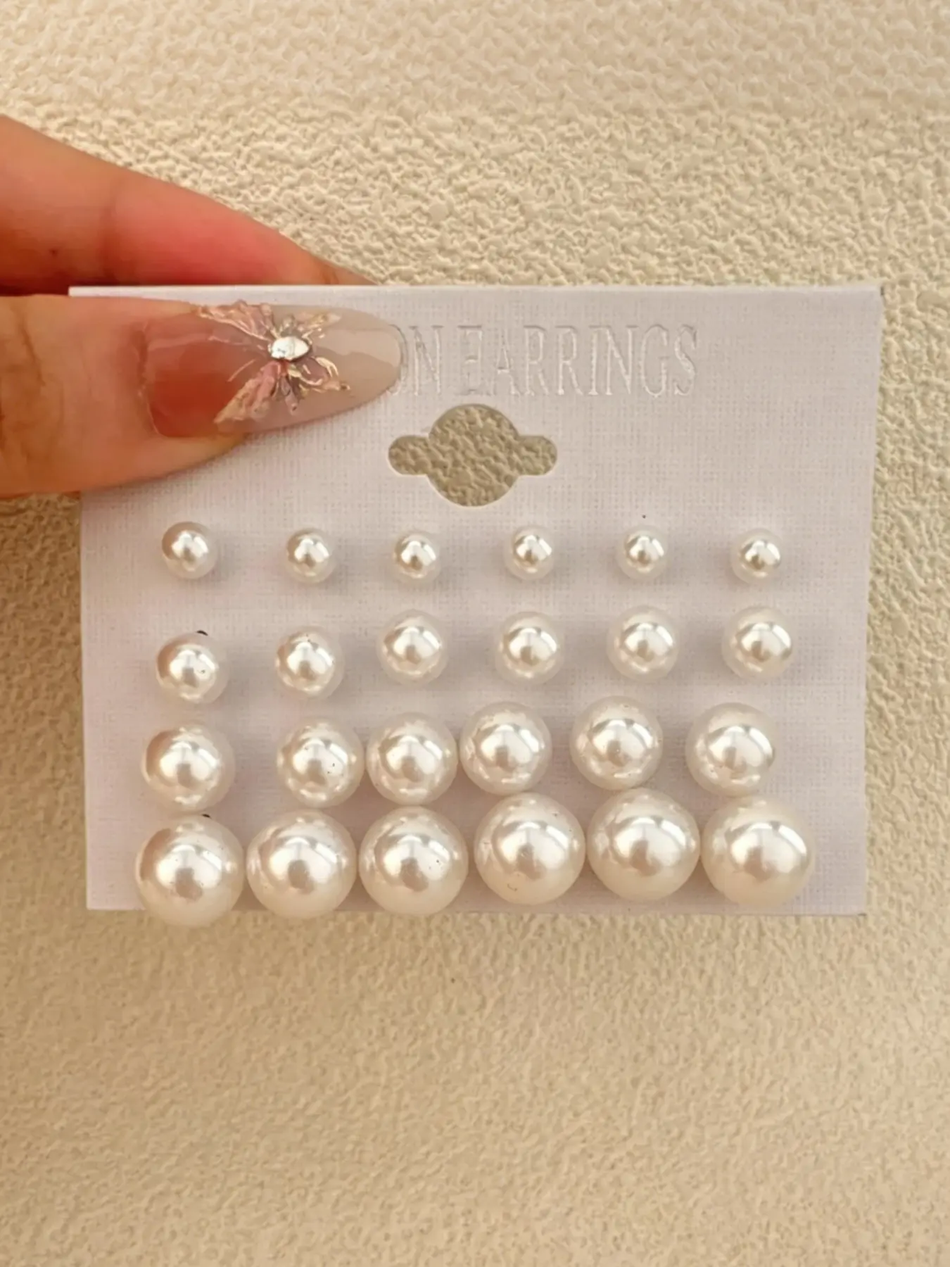 12 Pairs/24 Pieces Classic Faux Pearl Stud Earrings Set | Mixed Sizes Elegant Round White Pearl Earrings Pack for Women Girls, Daily Minimalist Jewelry Gift, Circle Shape Earrings