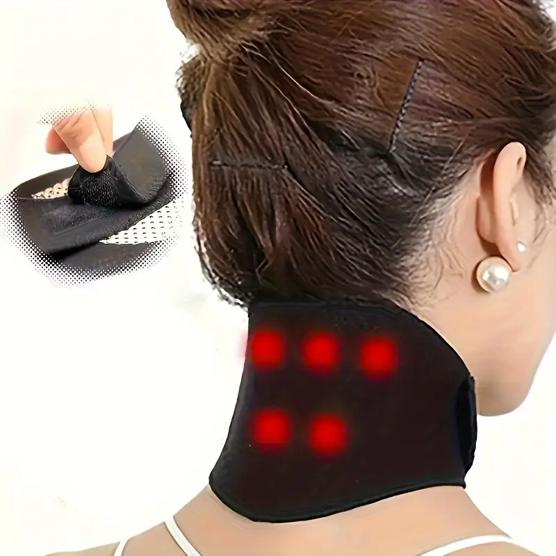 Adjustable breathable polyamide neck ring, cervical spine alignment, prevents hunchback, for men, travel, office, all-terrain vehicle