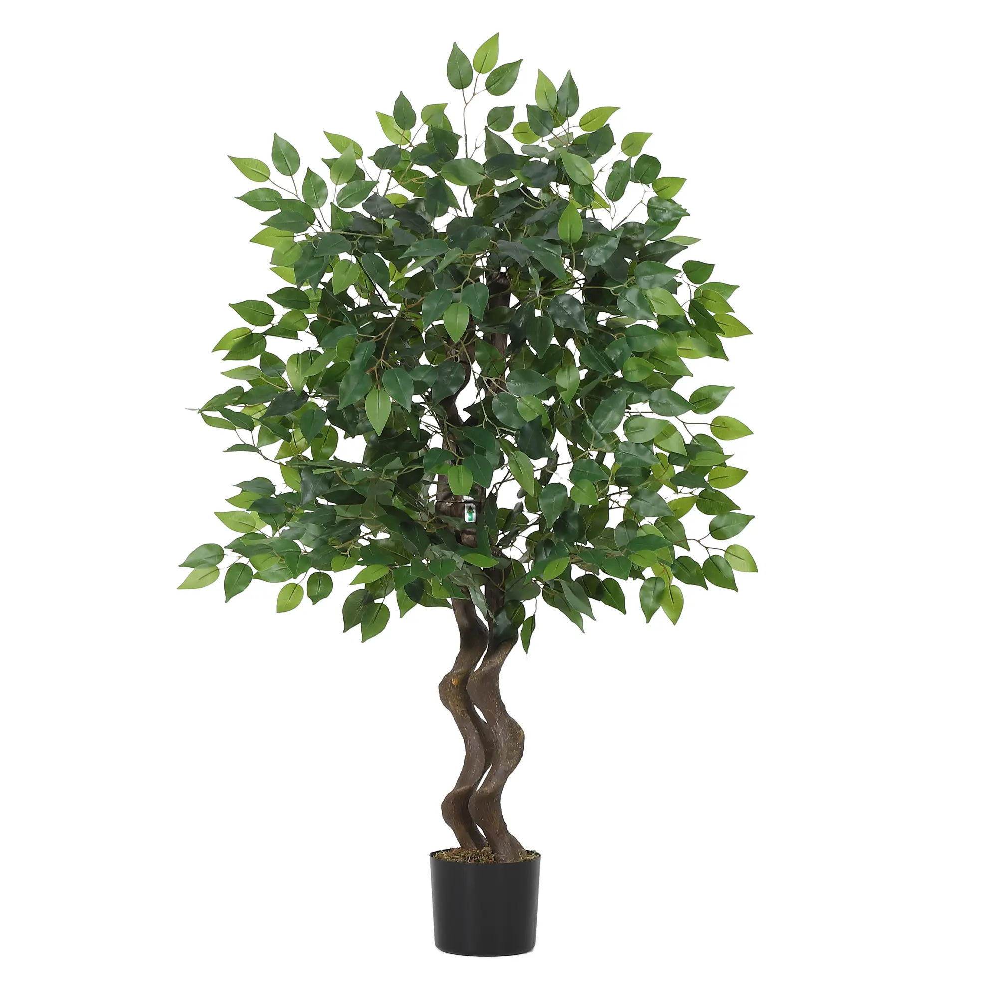 Realistic Artificial Ficus Banyan Tree – Tall Faux Indoor Floor Plant with Natural Trunk & Lifelike PVC Leaves – Bendable Sprigs for Home, Living Room, or Office Décor