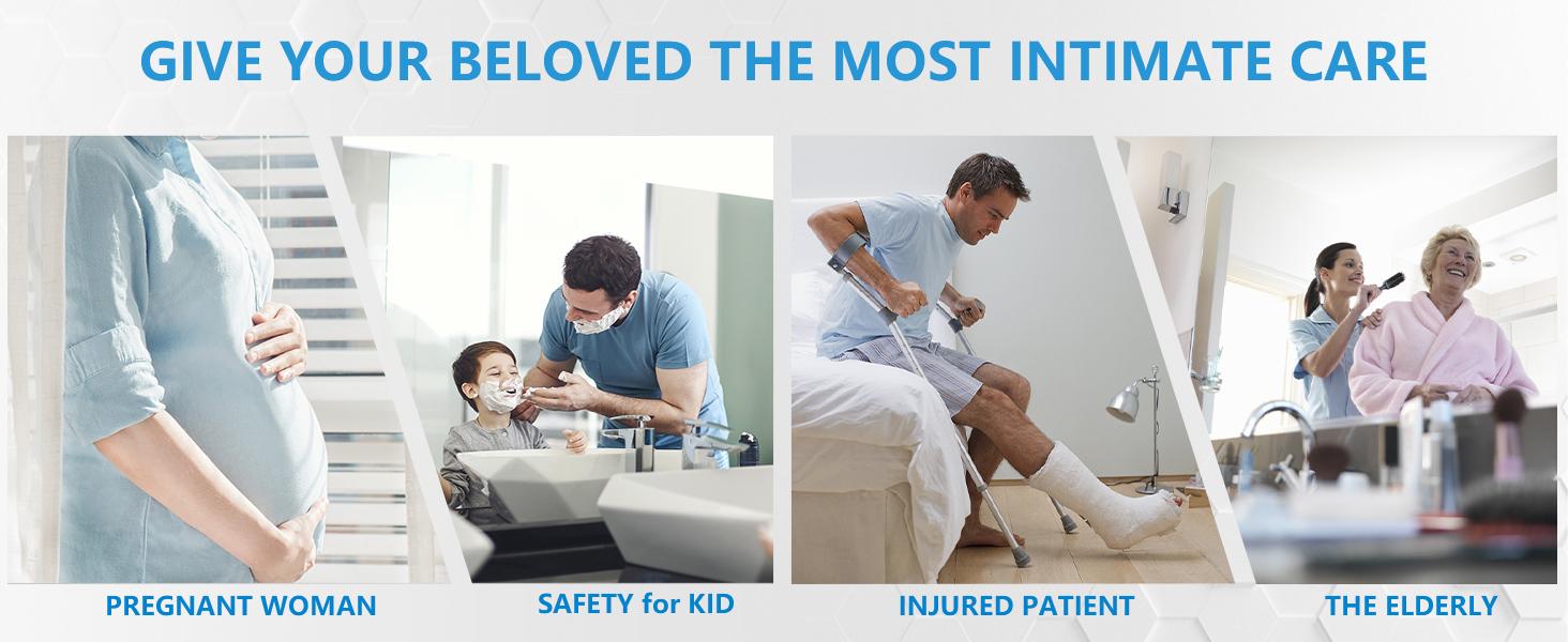 17inch Suction Shower Grab Bar, Shower Handle Bar Suction Grip Bar Handle with Hold Suction Cup Fitting and Release for(Max Capacity :300lb