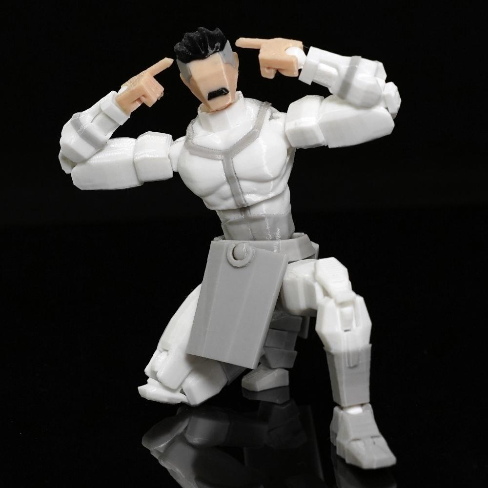 3D Printed Invincible Prison Mark Toys Action Figures Anime Model Lucky Dummy 13 Superheroes Multi-Jointed Toy Ornaments Gift 3D Printed Invincible Prison Mark Toys Action Figures Anime Model Lucky Dummy 13 Superheroes Multi-Jointed Toy Ornaments Gift