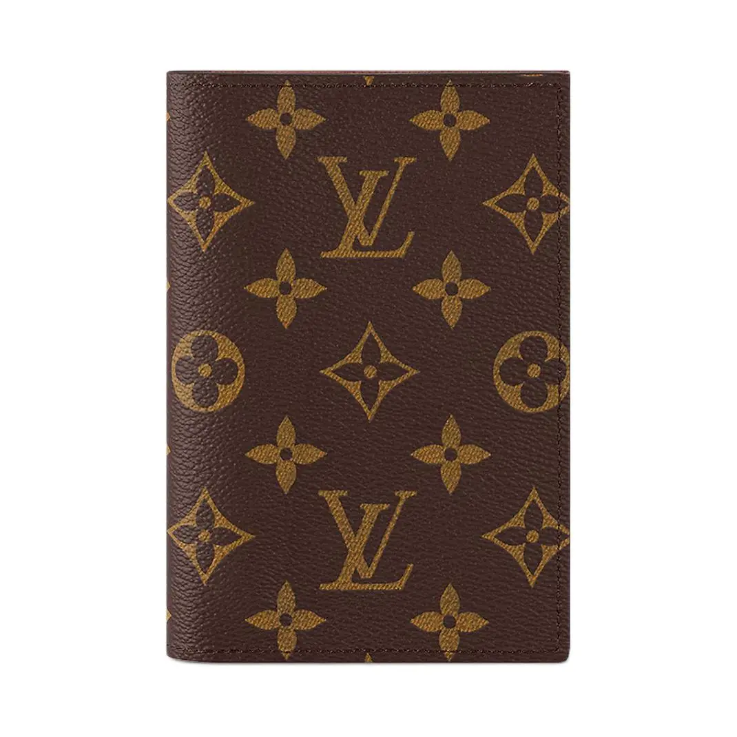 Unisex Louis Vuitton Monogram Flip-Top Coated Canvas Passport Holder - Brown, Travel Luggage & Bags Accessory