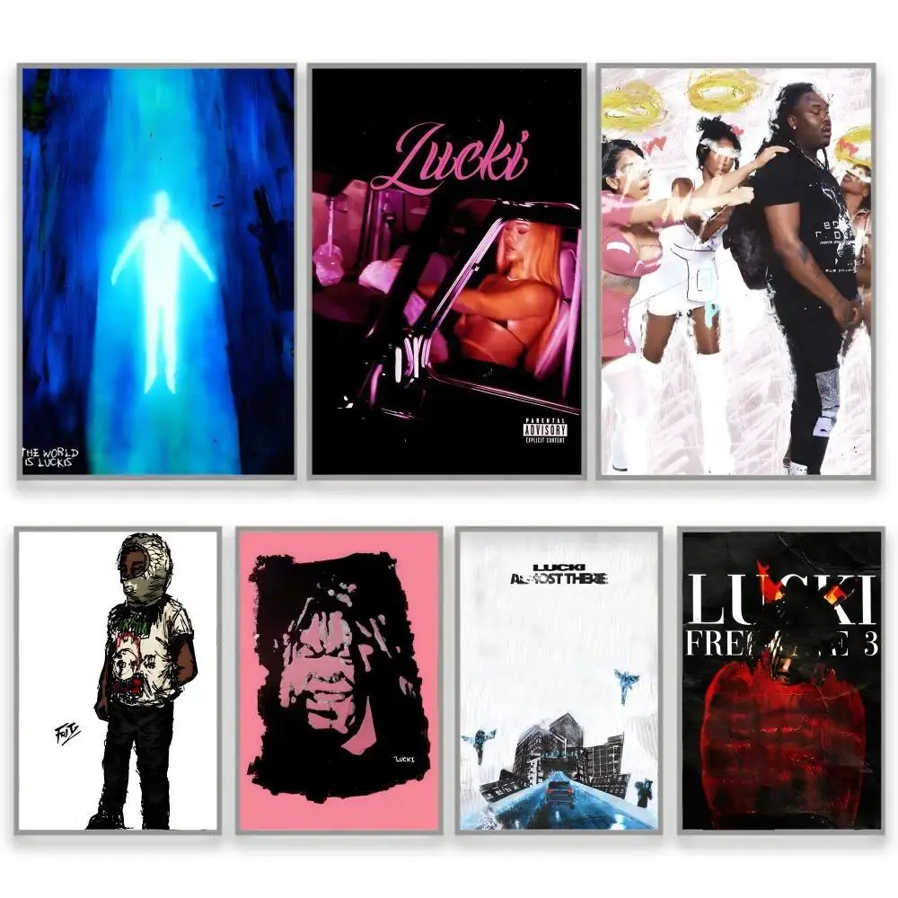 Rapper WAKE UP LUCKI Poster: High-Definition, Durable Wall Art—Waterproof, Suitable for Home and Hotel Bedrooms