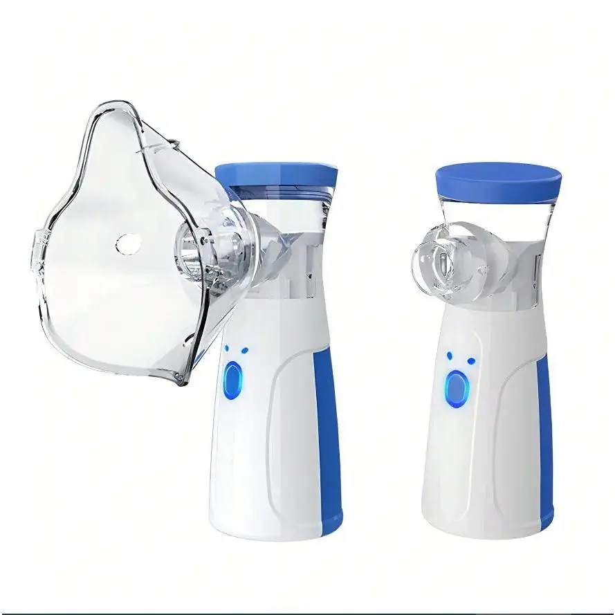 2 portable intelligent humidifiers, hand-held humidifiers for home/travel respiratory care, three-speed power adjustment, adult and child-friendly design (without battery)