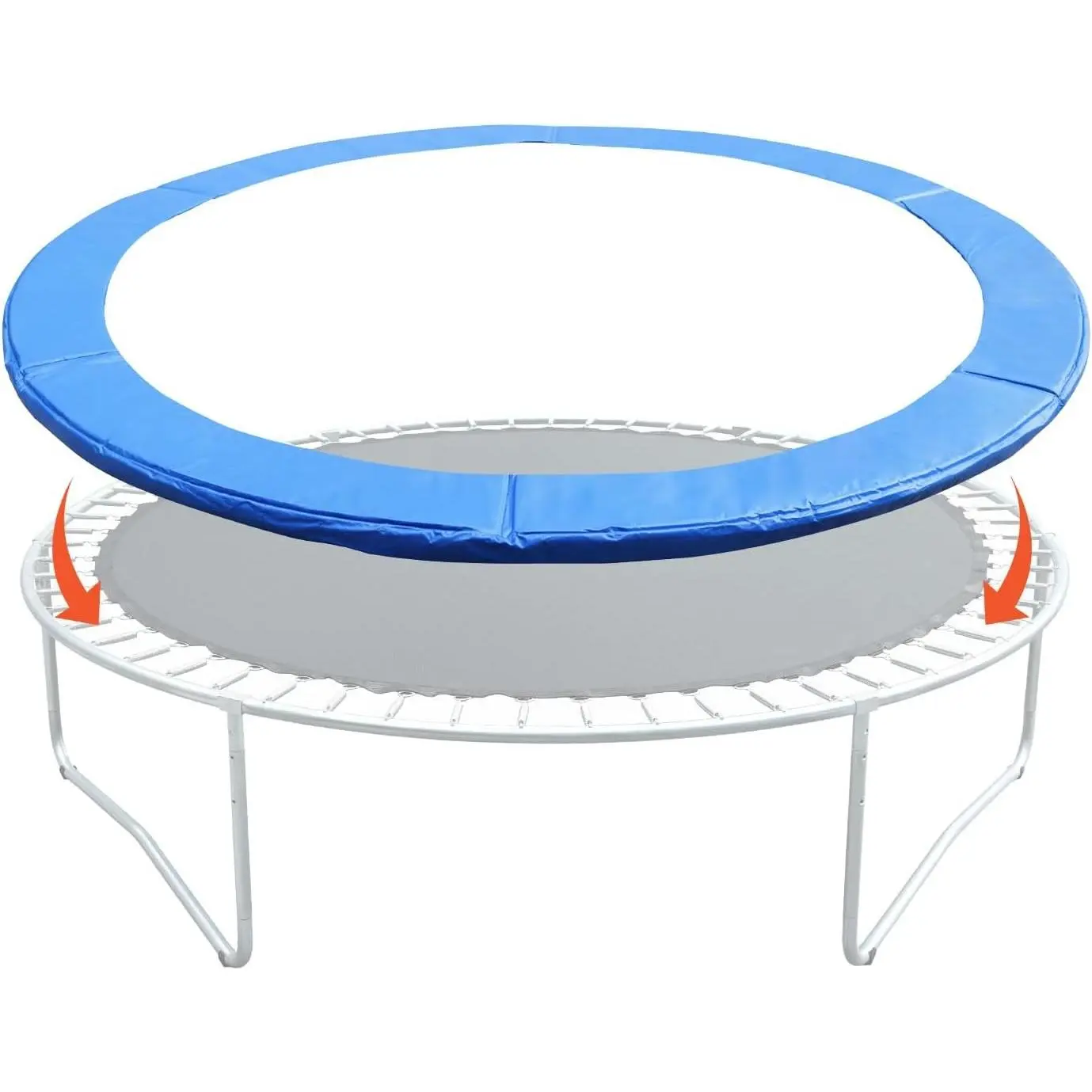 Universal Waterproof Trampoline Safety Pad Replacement for 8FT 10FT 12FT 14FT 15FT Round Frame Trampoline Spring Cover