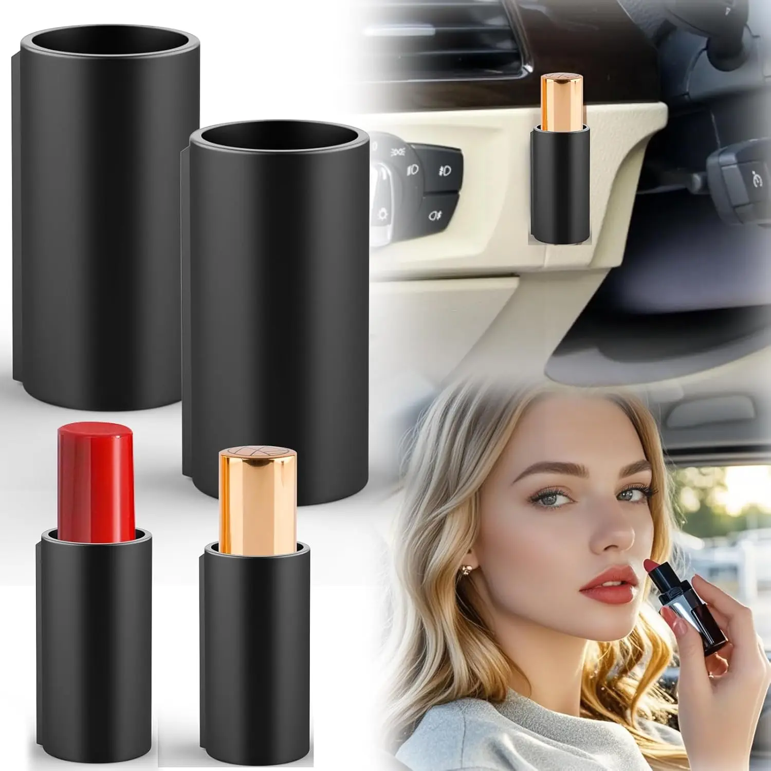 2 count  Lip Balm Holder No Melt, Holder for ,Fun Aesthetic  Accessories for Women Interior, Holder for Chap Stick, Essentials Cute Lip Balm Holder for Girl  Decor