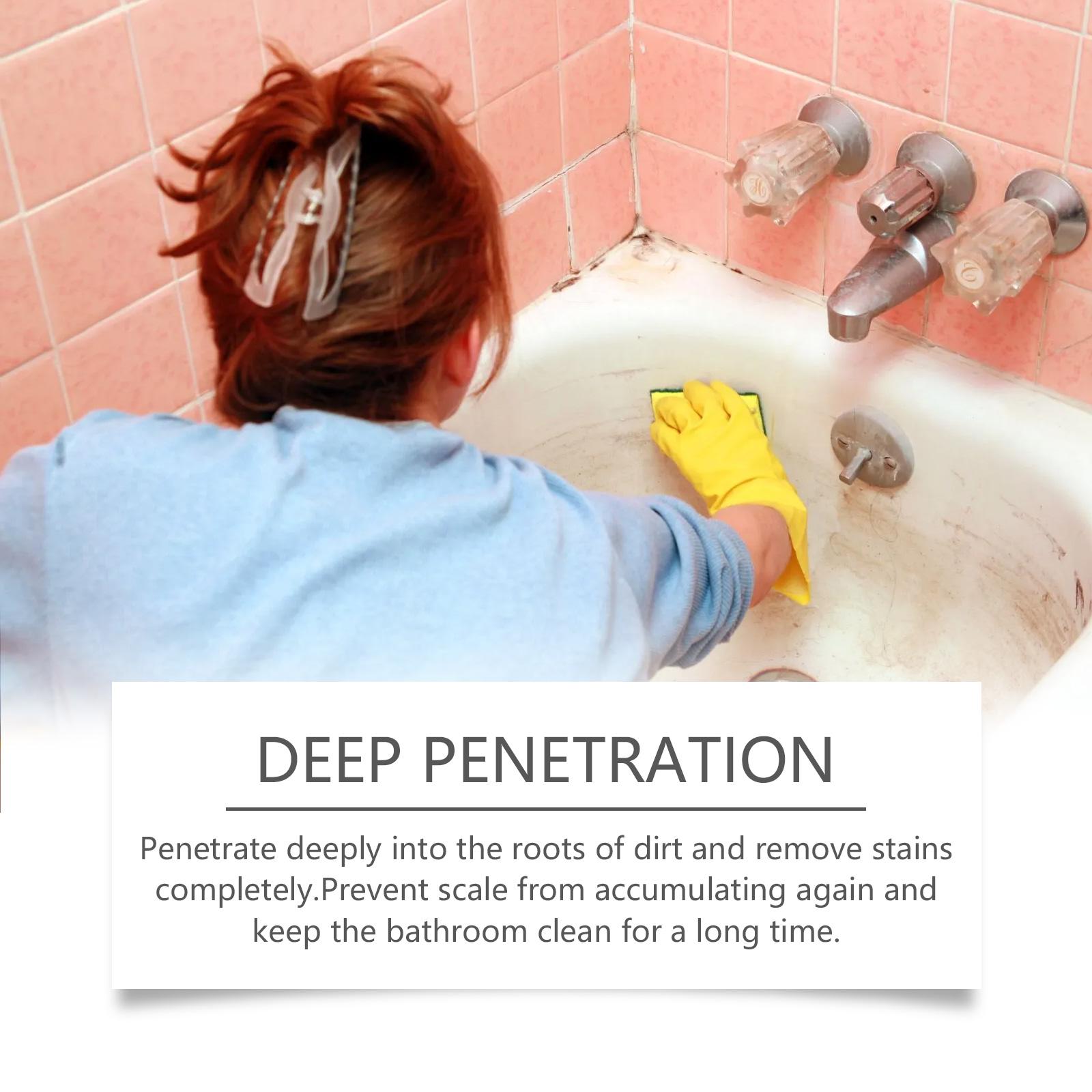 Bathroom Cleaner for Toilet Shower Walls Tile Hard Water Stain Remover Soap Scum Eliminator Fast Acting Powerful Heavy Duty Foaming Spray All Purpose