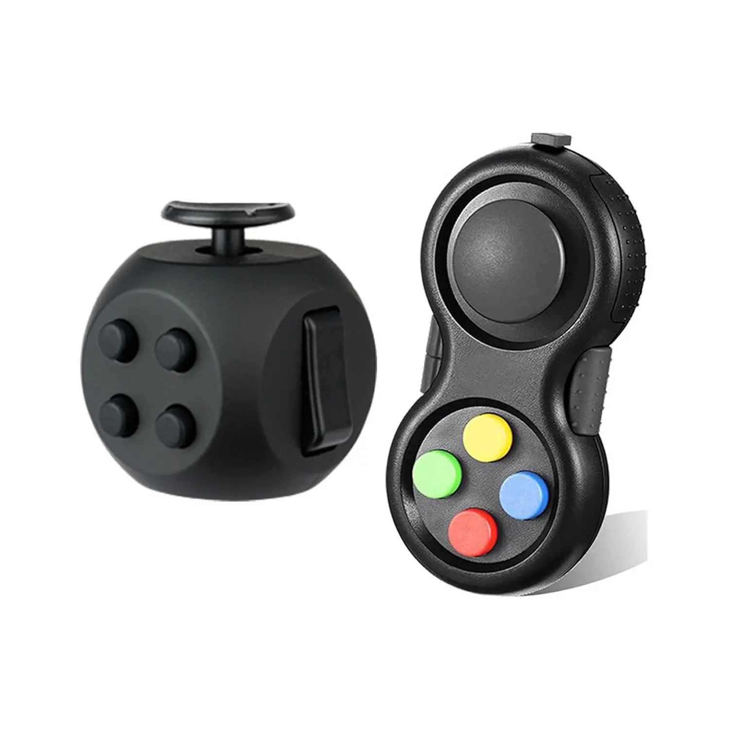 2pcs Fidget Toys Anti-Stress Fingertip Toys Decompression Relieve Dice for Autism Anxiety Relieve Relax Cube Toys