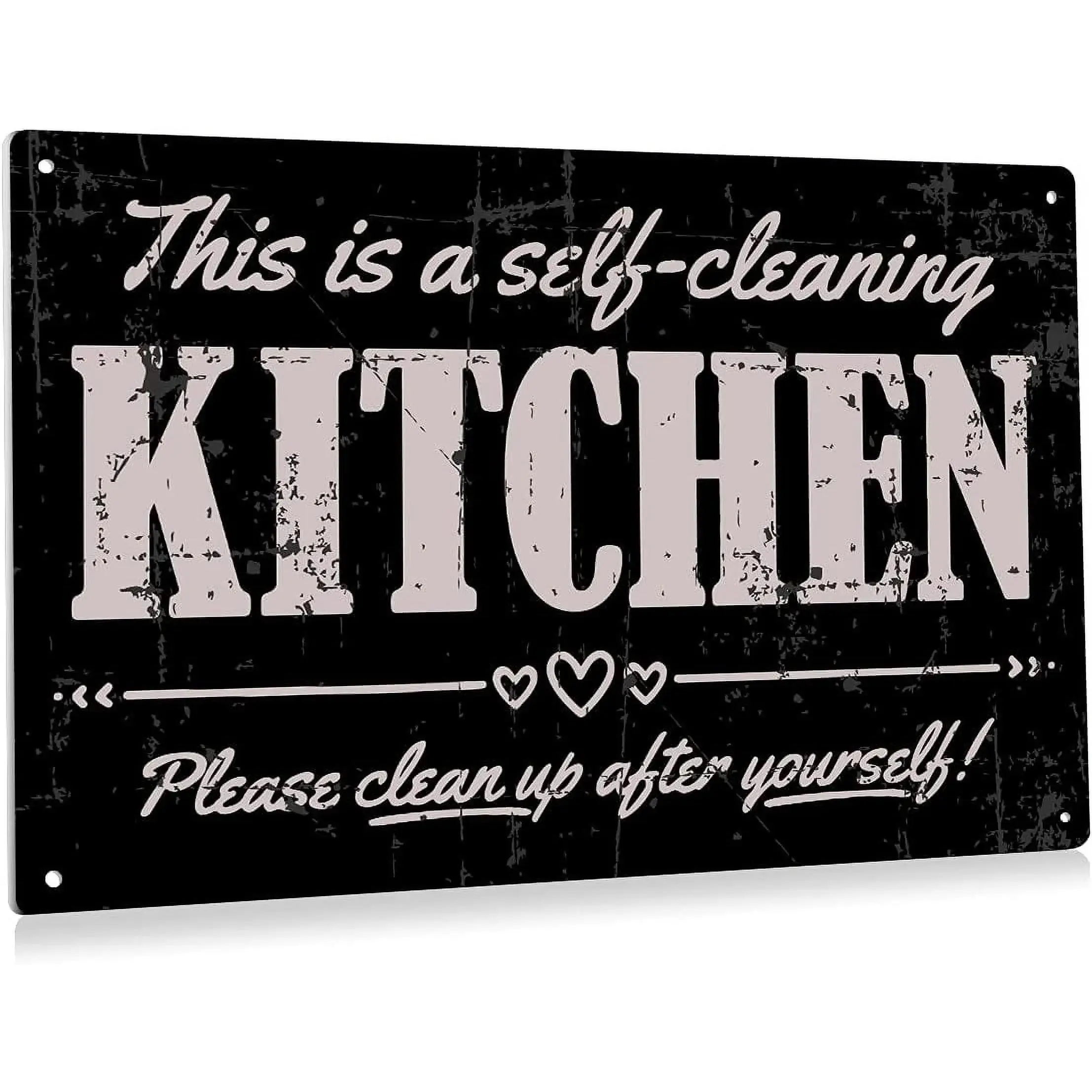 Funny Kitchen Metal Tin Sign Wall Decor Vintage Kitchen Sign for Home Bar Kitchen Decoration Gifts
