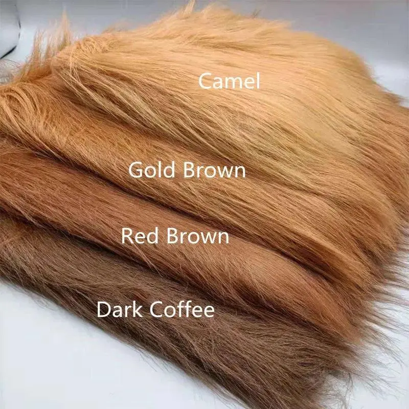 Long Pile Shaggy Faux Fur Fabric - 12cm Heavyweight 700g Craft Material with Plush Texture, Multi-Size Option, 170cm Wide, 35 Colors - for Photo Backdrop, Interior Use, Anti-Shedding Hair Design, Taking Pictures Of Dolls, Acrylic, 150Cm * 170Cm