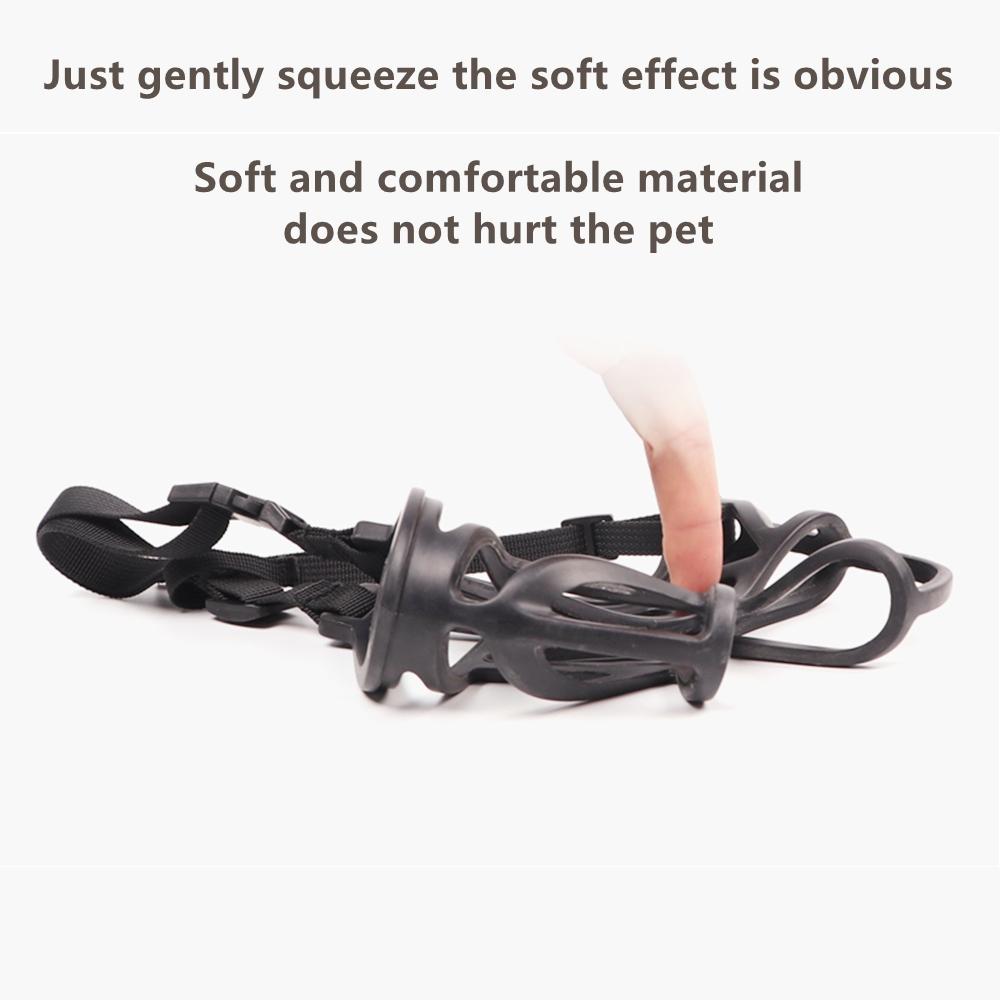 Adjustable Dog Muzzle, Hollow and Breathable Dog Muzzle for Small, Medium-sized and Large Dogs to Prevent Biting and Barking