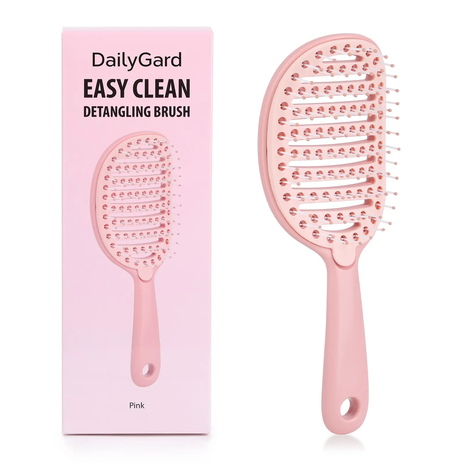 1pc Fashion Self-Cleaning Comb for High Top Hairstyles, Detangles Hair Knots, Wet and Dry Use, Easy to Clean, Massage Brush
