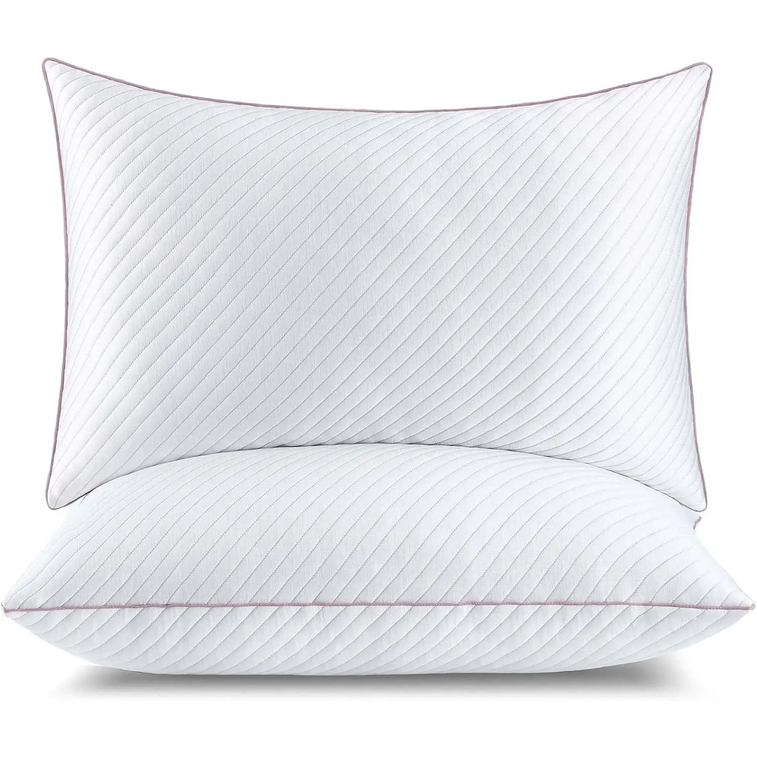 Shredded Memory Foam Cooling Pillows 2 Pack,King Size Bed Pillows for Side,Back & Stomach Sleepers