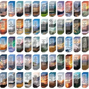 108 Pack Double-Sided Printing Bible Magnetic Bookmark Clips Christian Bible Page Markers for Women Men Book Lovers Teachers Students, Ideal for Reading School Office Home