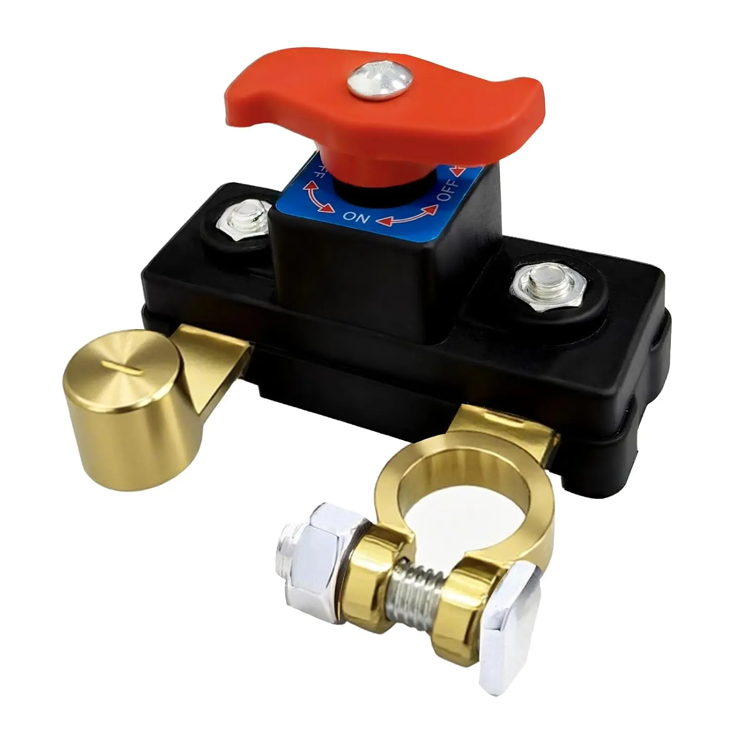 Car Battery Power Cut-Off Switch Breaker, Pure Copper Stable Transmission High Conductivity Disconnect Switch Smart Battery Disconnect  Car Truck Boat Rv Supplies