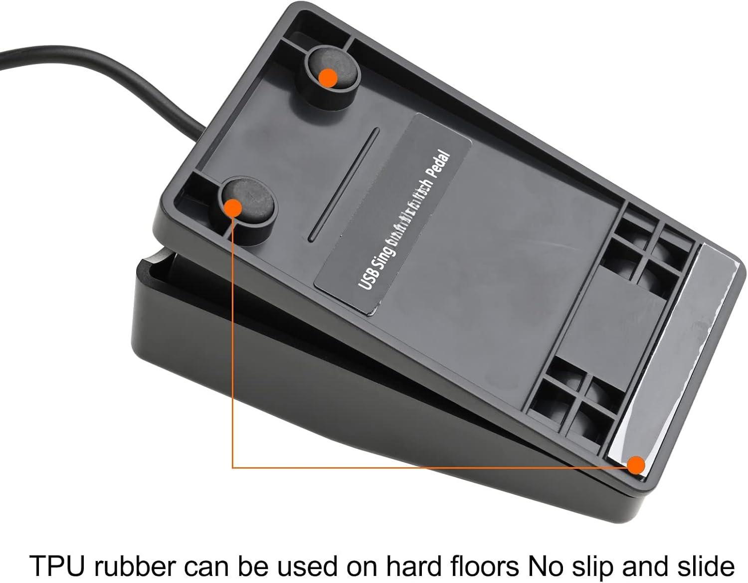 Upgraded USB Foot Single Pedal Mechanical Control Footswitch Map Keyboard Hotkey Combination Key Press Simulator Program Page Turner Transcription HID Upgraded USB Foot Single Pedal Mechanical Control Footswitch Map Keyboard Hotkey Combination Key Press Simulator Program Page Turner Transcription HID