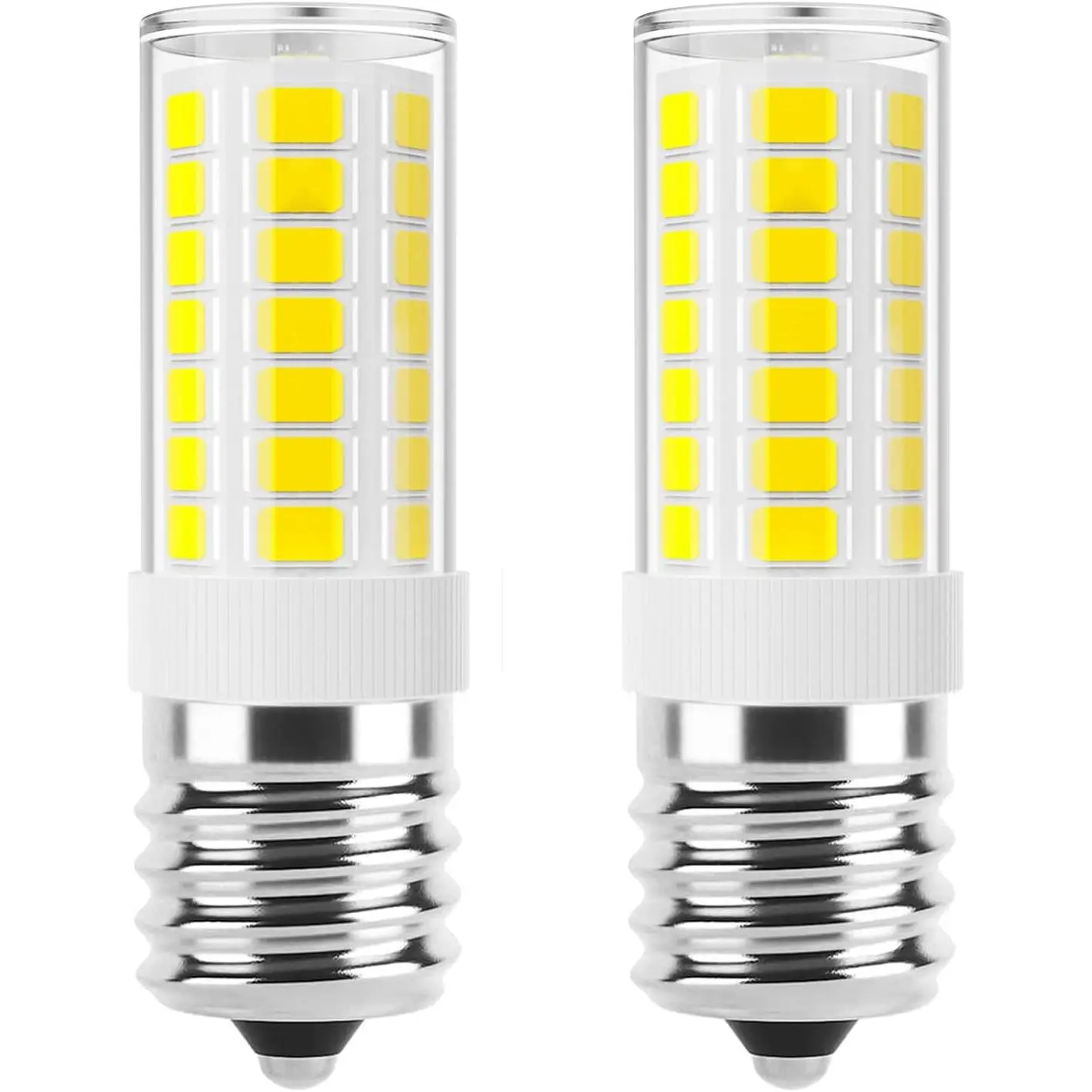 LED Microwave Light Bulbs Under Hood 40W Equivalent, E17 LED Bulb Dimmable for Over Stove, Range Hood, Refrigerator, 4W 400LM LED Appliance Light Bulb, 6000K Daylight White, 2 Pack