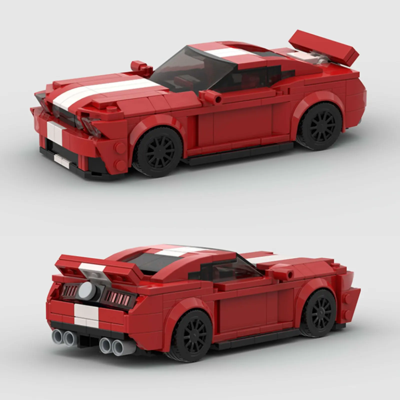Building Block Toy Race Car, 406-Piece Speed Champion Series Moc Racing Model, Kids Learning & Play 3D Puzzle Game, Unique Parent-Child Gift Set, Moc Blocks Set, Building Block Sets
