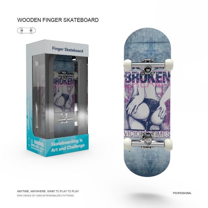 SleekHush Portable Fingerboard - "Pocket Rocket" for Daily Trick Practice, Ideal Skatepark Alternative, Start Shredding Anytime Anywhere