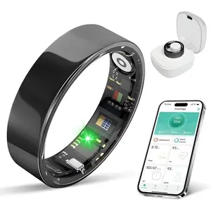 CVXVC Smart Health Ring Fitness Tracker for Men and Women, with Sleep, Stress & Activity Monitoring, IP68 Waterproof, Long-Lasting Battery, No Subscription Fees, Compatible with iOS & Android, Rose Gold 8