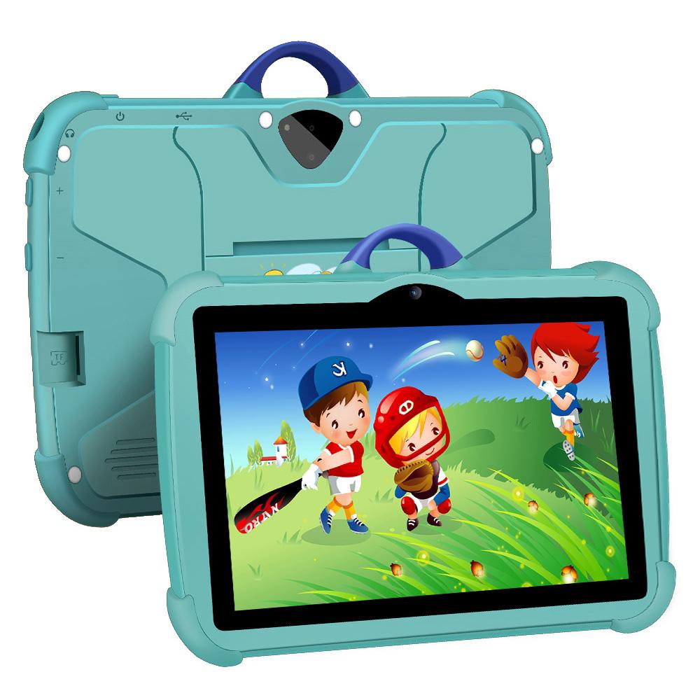 7 Inch 5G WiFi Tablet Pc for Children's best Gifts Android Kids Game Educational Learning Tablets Quad Core 4GB RAM 64GB ROM student parental control de colores con protector anti caídas para niños bluetooth touchscreen