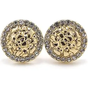 Unisex Round,  Nugget Earring Cookie Earring Surgical Steel  Stud Earring