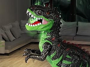 Remote Manage Tyrannosaurus Large Dinosaur Toy for Boys 3 4 5 6 7 8 Years, Lifelike Tyrannosaurus with Water Mist, Light, Roaring, Electrical Dinosaur Birthday Gifts for Kids Toddlers