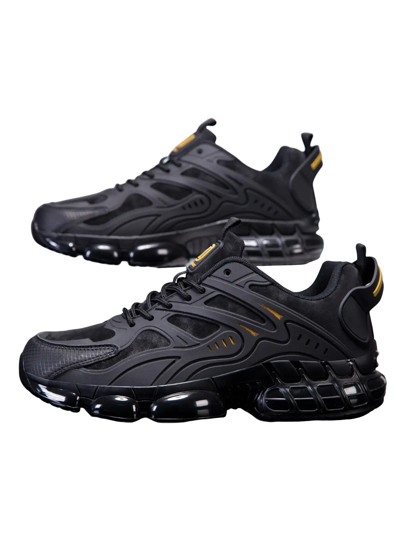 Men's Running Shoes, Tactical High-Performance Training, Durable Suede Upper, Soft Elastic Air Pad, Sporty Style, All Seasons
