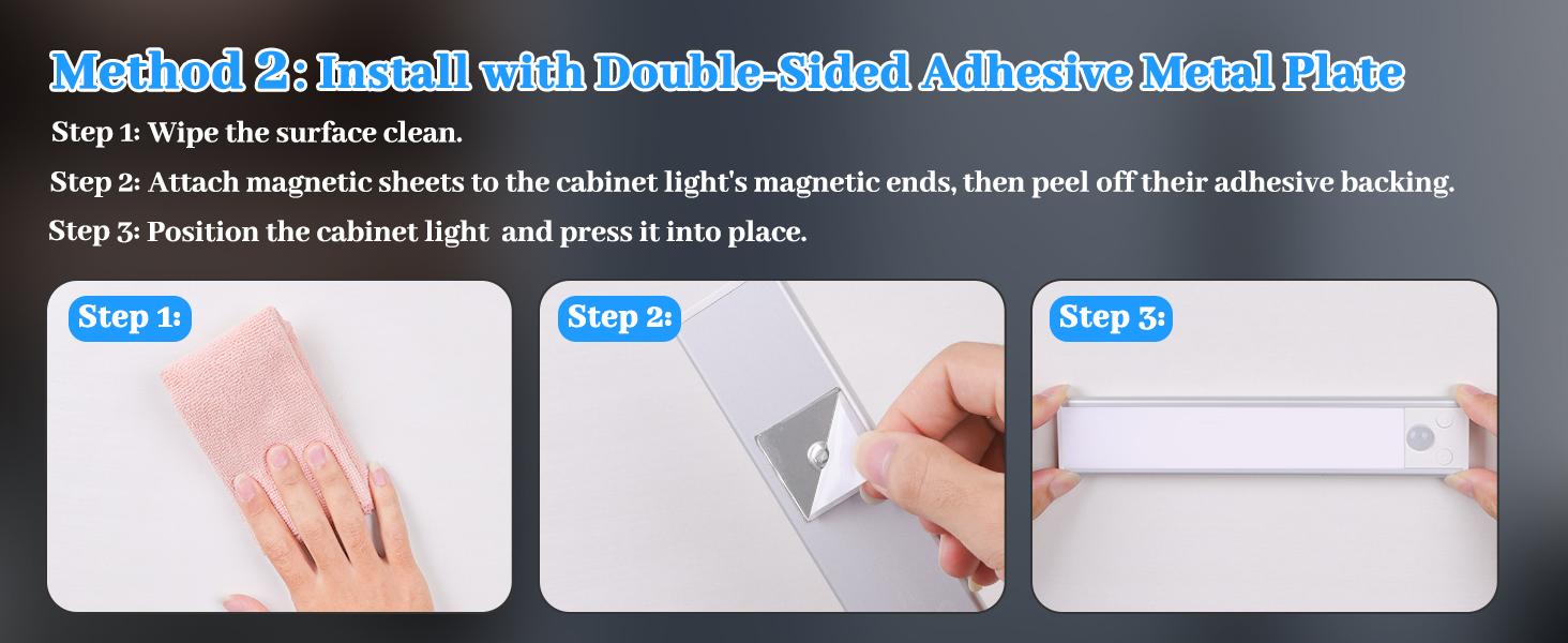 3/6Pcs Under Cabinet Lighting with Charging Station, Rechargeable Motion Sensor Light Indoor, Dimmable Closet Lights with 3 Color Tempers, Magnetic Under Cabinet Lights for Kitchen Wireless