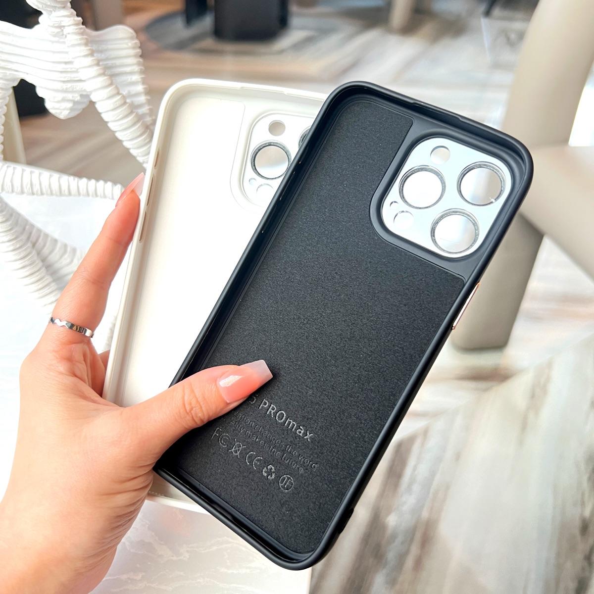 Very Soft Good hand feel Silicone magnetic Phone case for iPhone17 16 Pro Max 15 14 13 11 Plus, MagSafe, Glass Camera Protector Cover Built-in Lint Anti-fingerprint Anti-Drop Non-slip Cellphone Casing Protector Shockproof